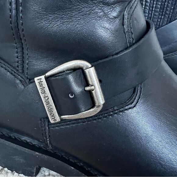 Harley-Davidson Black Leather Classic Slip On Riding Boots main image 10